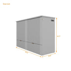 Lit escamotable double avec tiroir, prises et ports USB