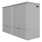 Lit escamotable double avec tiroir, prises et ports USB