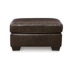 Ottoman en cuir et en similicuir