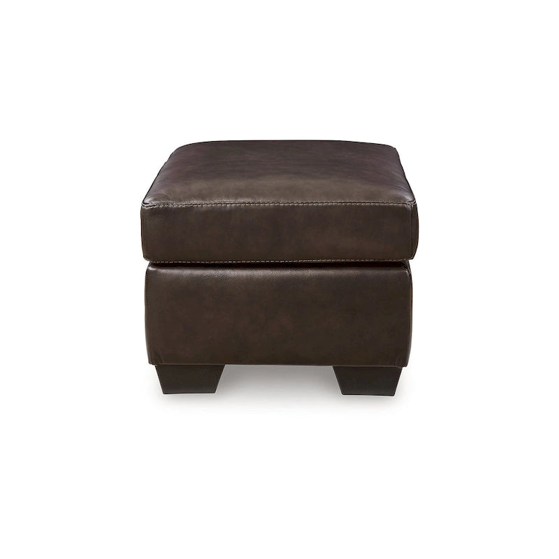 Ottoman en cuir et en similicuir