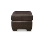 Ottoman en cuir et en similicuir