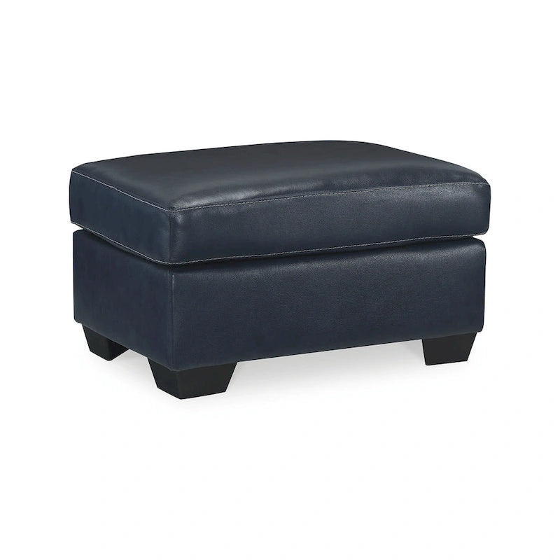 Ottoman en cuir et en similicuir