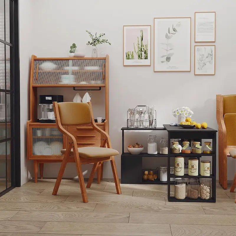 Bureau d'ordinateur d'angle avec conception rotative et étagères intégrées