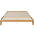 Lit plateforme en bois massif grand format avec rangement sous le lit