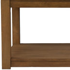 Table basse contemporaine en bois avec plateau en imitation marbre et étagères de rangement pour salon - 46,35 H x 76,2 L x 76,2 P cm