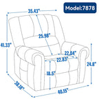 Fauteuil inclinable releveur avec double moteur, chauffage et massage, ports USB et inclinaison infinie
