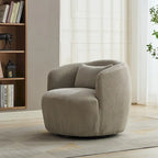 Fauteuil pivotant à 360° en velours côtelé