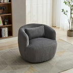 Fauteuil pivotant à 360° en velours côtelé
