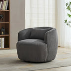 Fauteuil pivotant à 360° en velours côtelé