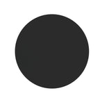 Dessus de table rond en verre trempé noir avec bord biseauté