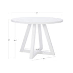 Table à manger ronde blanche