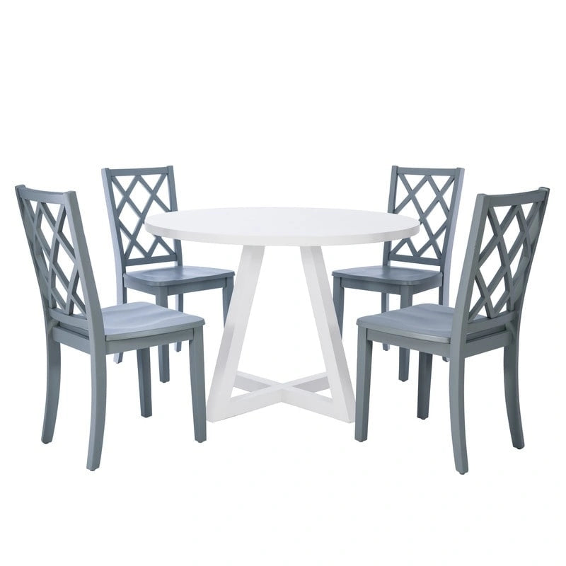 Table à manger ronde blanche