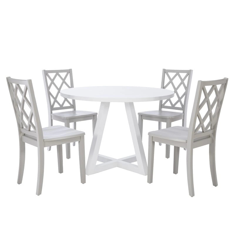 Table à manger ronde blanche