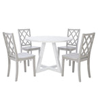 Table à manger ronde blanche