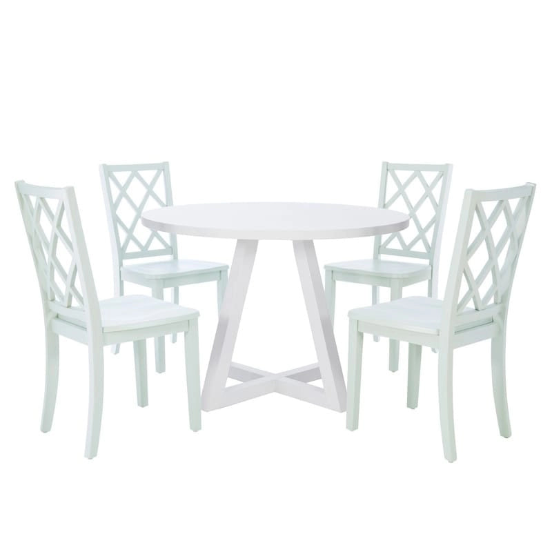 Table à manger ronde blanche