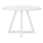 Table à manger ronde blanche