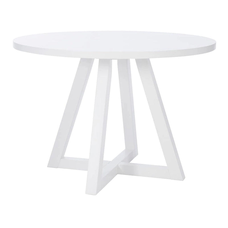 Table à manger ronde blanche