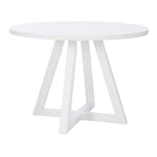 Table à manger ronde blanche