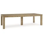 Table à manger extensible brun clair - 44,5 L x 108 P x 30,13 H