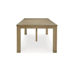 Table à manger extensible brun clair - 44,5 L x 108 P x 30,13 H