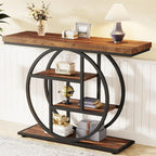 Console 4 niveaux de 105 cm avec cadre en métal