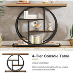Console 4 niveaux de 105 cm avec cadre en métal