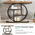Console 4 niveaux de 105 cm avec cadre en métal