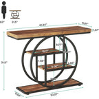 Console 4 niveaux de 105 cm avec cadre en métal