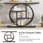 Console 4 niveaux de 105 cm avec cadre en métal