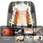 Fauteuil de massage corporel complet inclinable avec gravité zéro, airbag, haut-parleur Bluetooth et rouleau pour les pieds