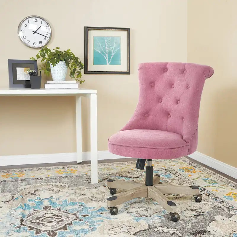 Chaise de bureau capitonnée avec hauteur réglable
