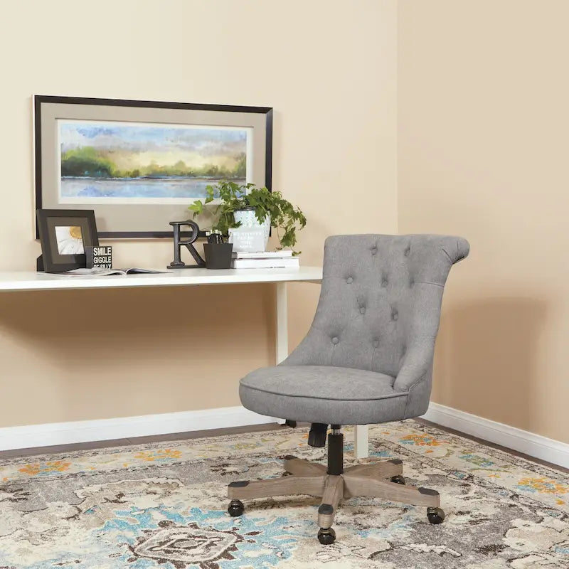 Chaise de bureau capitonnée avec hauteur réglable