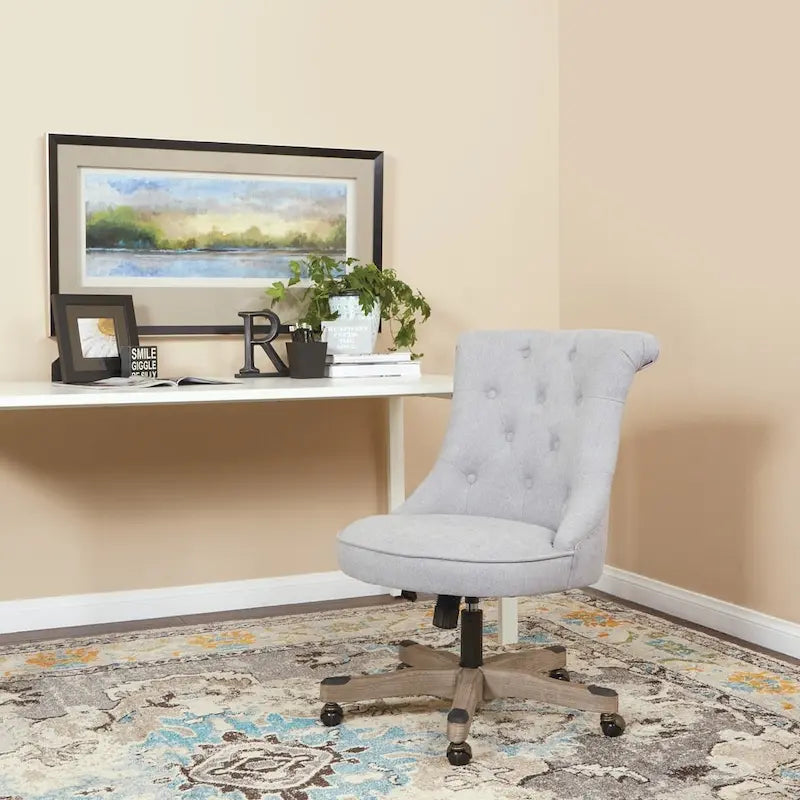 Chaise de bureau capitonnée avec hauteur réglable