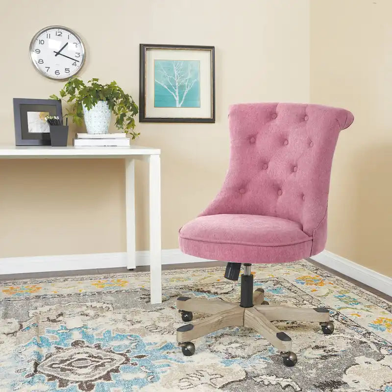 Chaise de bureau capitonnée avec hauteur réglable