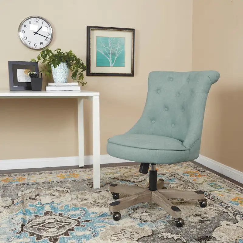 Chaise de bureau capitonnée avec hauteur réglable