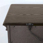 Table de chevet traditionnelle à 2 tiroirs en bois avec chargeur USB