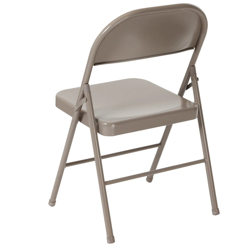 Chaise pliante en métal, lot de 2