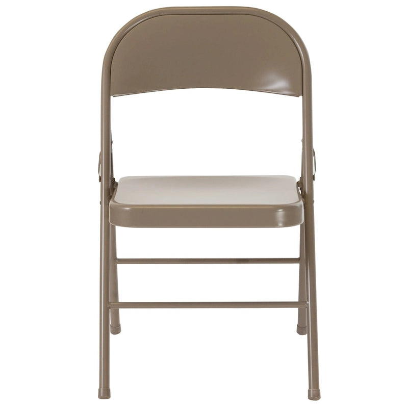 Chaise pliante en métal, lot de 2