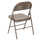 Chaise pliante en métal, lot de 2