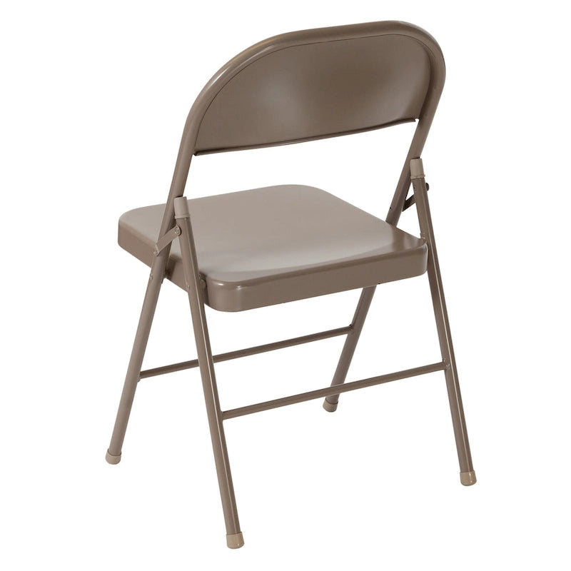 Chaise pliante en métal, lot de 2
