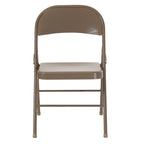 Chaise pliante en métal, lot de 2