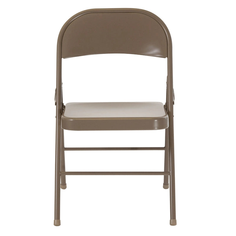Chaise pliante en métal, lot de 2