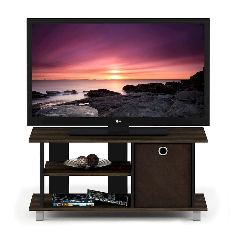 Meuble TV compact avec tiroirs de rangement