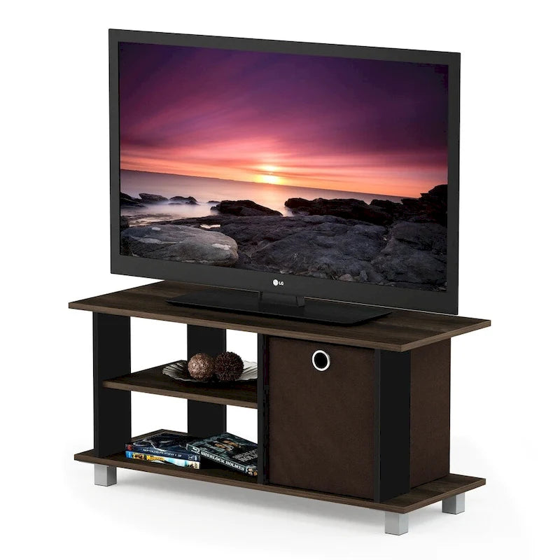 Meuble TV compact avec tiroirs de rangement