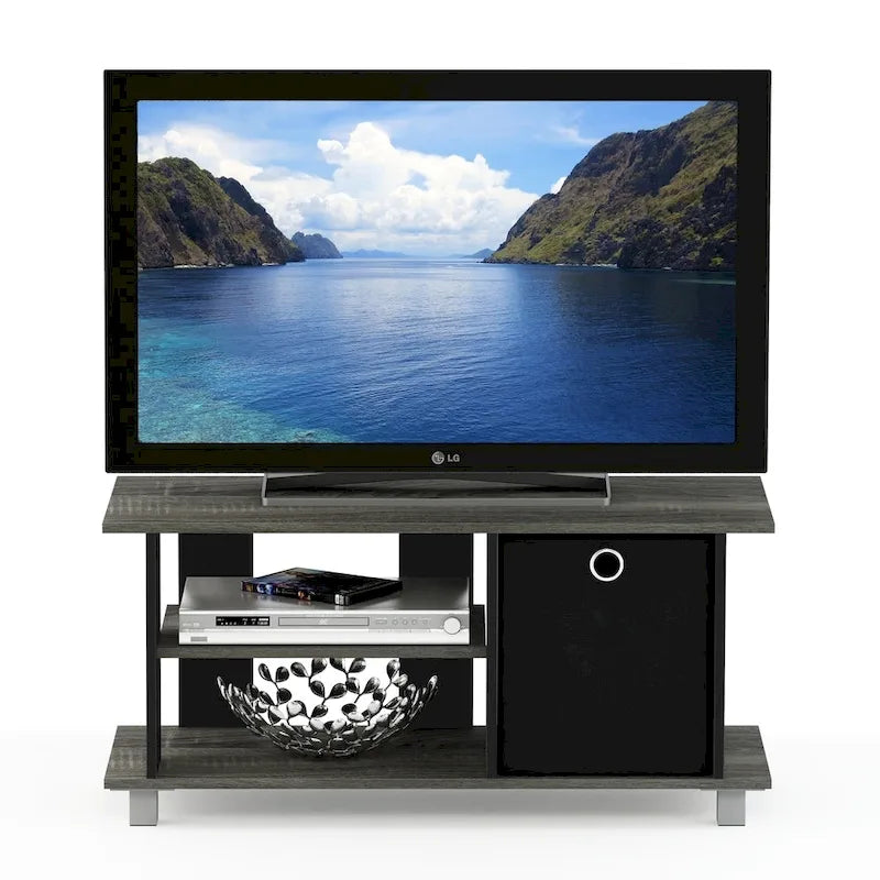 Meuble TV compact avec tiroirs de rangement