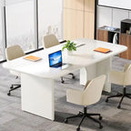 Bureau d'ordinateur de 63 pouces avec base arquée