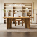 Bureau d'ordinateur de 63 pouces avec base arquée