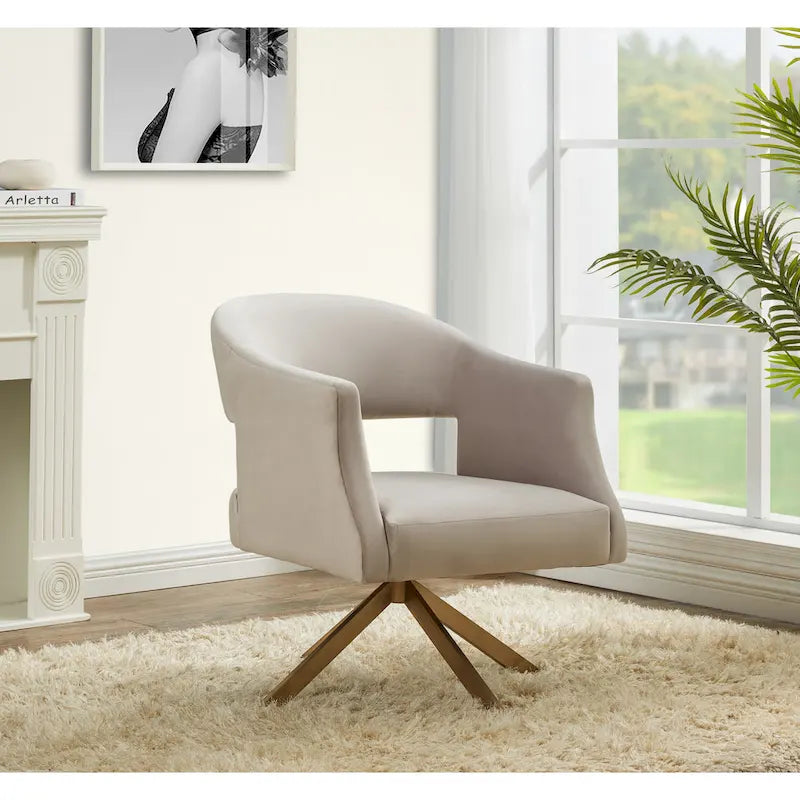 Fauteuil pivotant d'appoint – 69 cm L x 74 cm P x 84 cm H