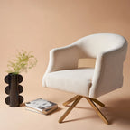 Fauteuil pivotant d'appoint – 69 cm L x 74 cm P x 84 cm H
