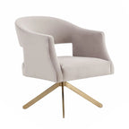 Fauteuil pivotant d'appoint – 69 cm L x 74 cm P x 84 cm H